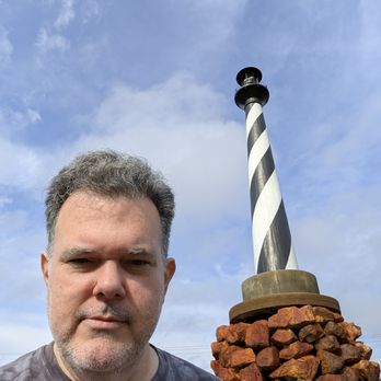 Peach Park - Fun lighthouse next to the train car - Ice Cream & Frozen Yogurt Near Me - Clanton, Alabama