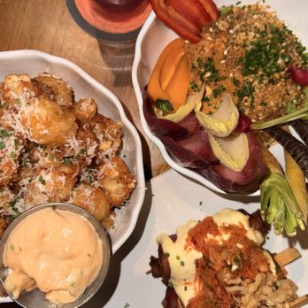 Seed Library - Loaded Tots ($18) Crudités ($14) Cornless Dog ($21) - Cocktail Bars Near Me - New York, New York Seed Library - Loaded Tots ($18) Crudités ($14) Cornless Dog ($21) - Cocktail Bars Near Me - New York, New York