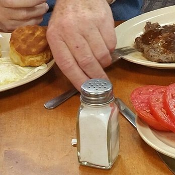 Cupboard Restaurant - Ribeye steak, eggs, biscuits, hash browns and freshly sliced tomato! - Southern Near Me - Memphis, Tennessee Cupboard Restaurant - Ribeye steak, eggs, biscuits, hash browns and freshly sliced tomato! - Southern Near Me - Memphis, Tennessee
