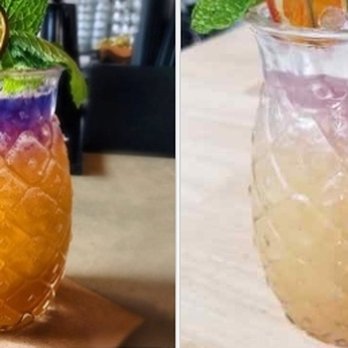 The 18hundred - (Left) on instagram. (Right) drink I received called Tiki Tiki Timbo. epic fail. nothing to be excited about. It just looks so sad. - New American Near Me - Bakersfield, California The 18hundred - (Left) on instagram. (Right) drink I received called Tiki Tiki Timbo. epic fail. nothing to be excited about. It just looks so sad. - New American Near Me - Bakersfield, California