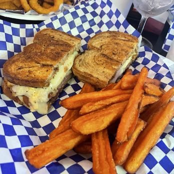 Gravity Check Saloon and Arena - Reuben sandwich and sweet potato fries. You can see my friends onion rings also. - Venues & Event Spaces Near Me - Kerrville, Texas Gravity Check Saloon and Arena - Reuben sandwich and sweet potato fries. You can see my friends onion rings also. - Venues & Event Spaces Near Me - Kerrville, Texas