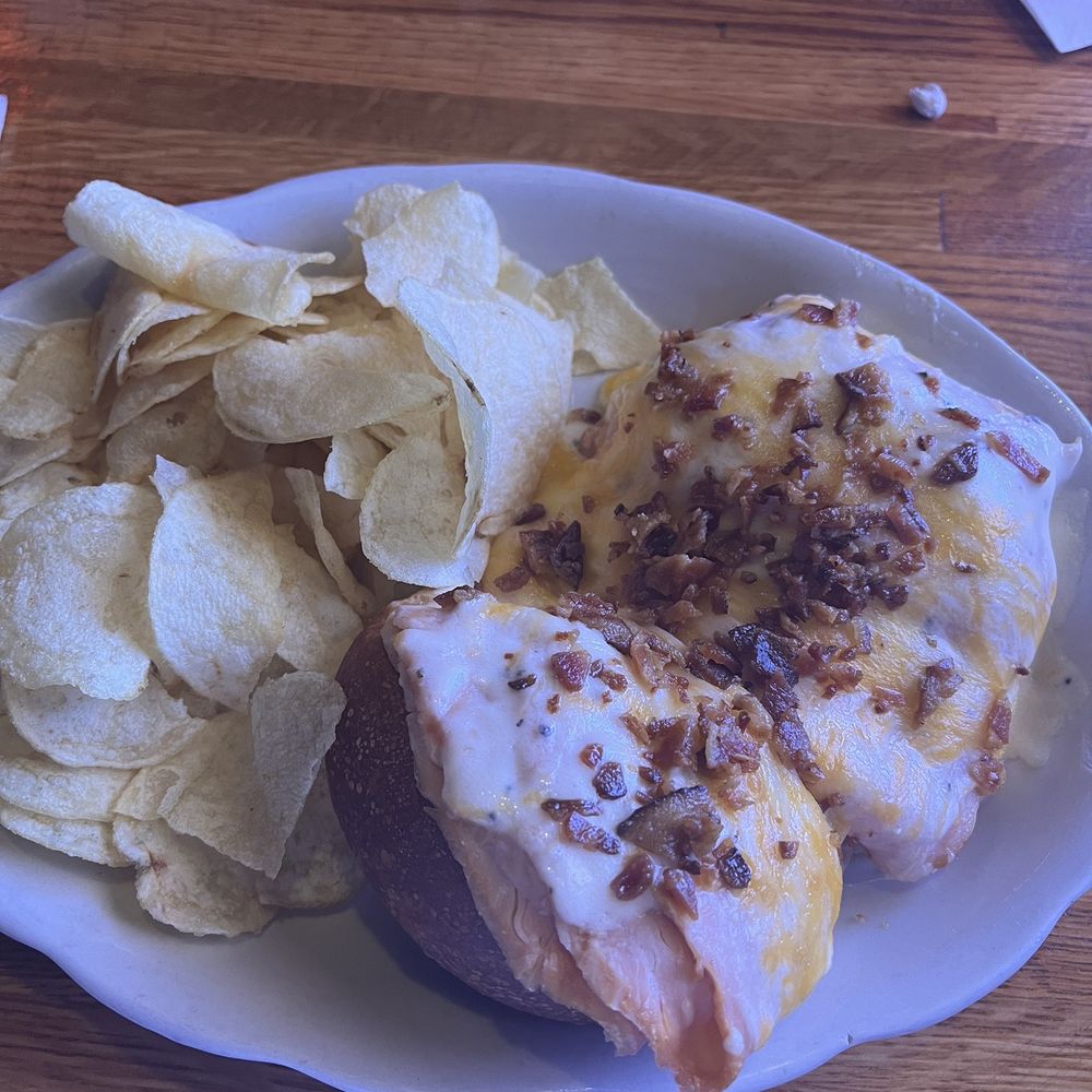Shallos Antique Restaurant & Brewhouse - Hot Brown Sandwich - American Near Me - Indianapolis, Indiana Shallos Antique Restaurant & Brewhouse - Hot Brown Sandwich - American Near Me - Indianapolis, Indiana