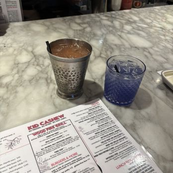 Kid Cashew - Strawberry jalapeño mule and lavender vodka lemonade! - Mediterranean Near Me - Charlotte, North Carolina Kid Cashew - Strawberry jalapeño mule and lavender vodka lemonade! - Mediterranean Near Me - Charlotte, North Carolina
