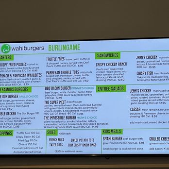 Wahlburgers - Menu - Burgers Near Me - Burlingame, California Wahlburgers - Menu - Burgers Near Me - Burlingame, California