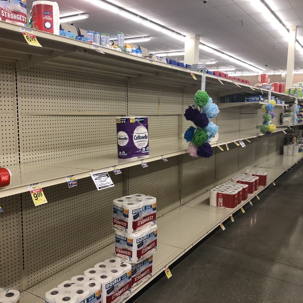 Albertsons - This is all that's left of TP and paper towels 3/12/20. - Grocery Near Me - Tehachapi, California