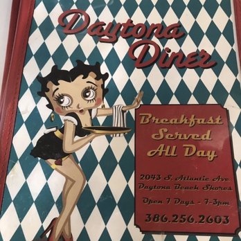 Daytona Diner - Menu cover @ Daytona Diner - Diners Near Me - Daytona Beach Shores, Florida