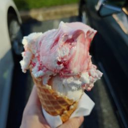 Strawberry cheesecake as well as cookie dough ice cream Strawberry cheesecake as well as cookie dough ice cream