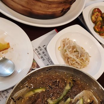 Myung Ga Won - Buckwheat noodles with dumpling. - Korean Near Me - Tenafly, New Jersey Myung Ga Won - Buckwheat noodles with dumpling. - Korean Near Me - Tenafly, New Jersey
