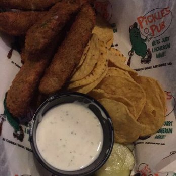 Pickles Pub - Fried pickles. Sauce is a creamy, almost cheesy, ranch - Pubs Near Me - Baltimore, Maryland Pickles Pub - Fried pickles. Sauce is a creamy, almost cheesy, ranch - Pubs Near Me - Baltimore, Maryland