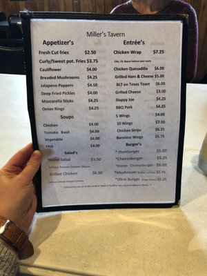 Menu photo 2 Miller's Tavern Fowler, MI Menu photo 2 Miller's Tavern Fowler, MI