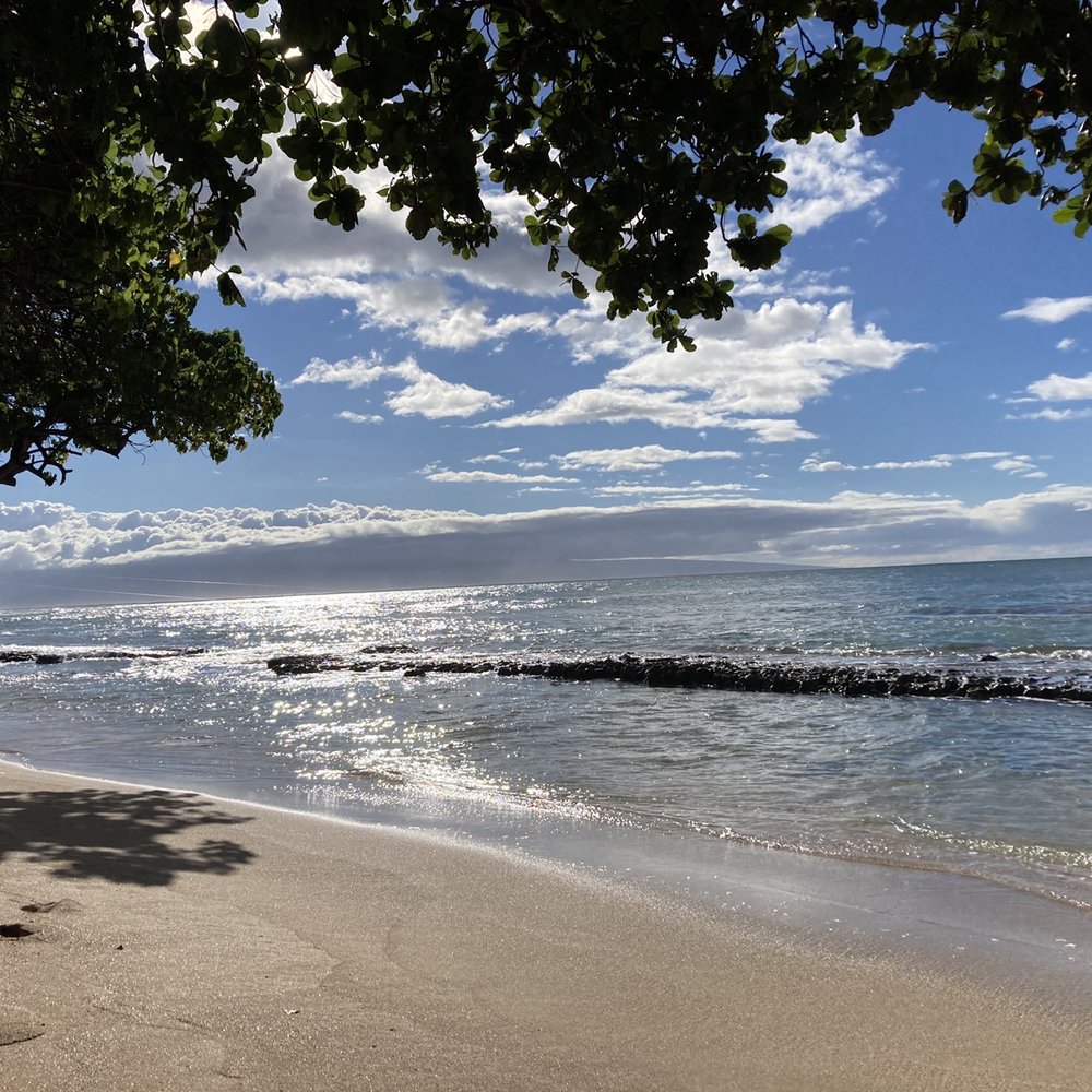 Honokowai Beach Park - View from the north end looking south - Beaches Near Me - Lahaina, Hawaii
