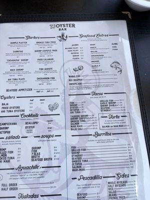 Menu photo 1 TJ Oyster Bar Bonita, CA Menu photo 1 TJ Oyster Bar Bonita, CA