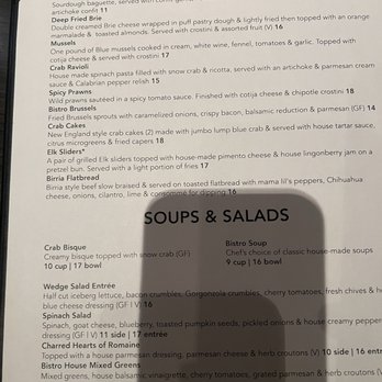 Bar Bistro - Menu - Cocktail Bars Near Me - Tacoma, Washington
