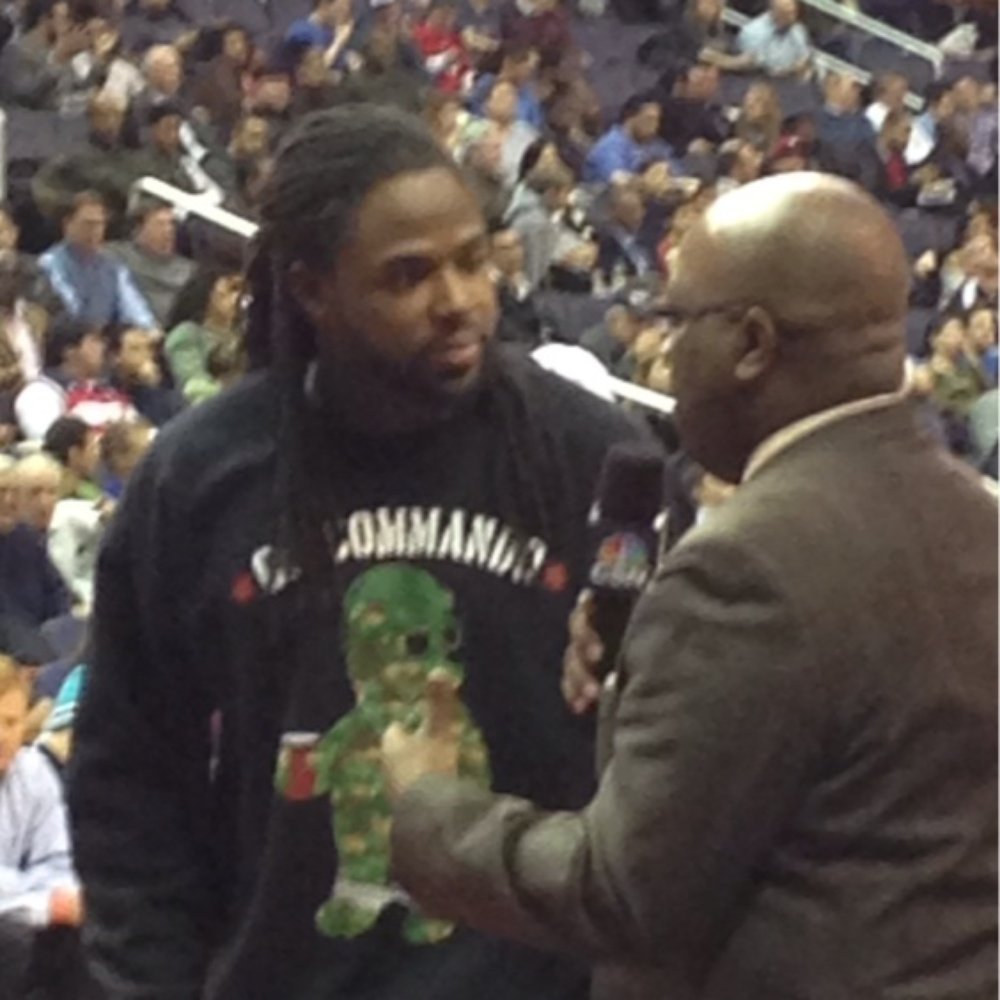 Capital One Arena - Super Bowl winner Torrey Smith WR of the Baltimore Ravens @ Wizards game - Stadiums & Arenas Near Me - Washington, DC, District of Columbia