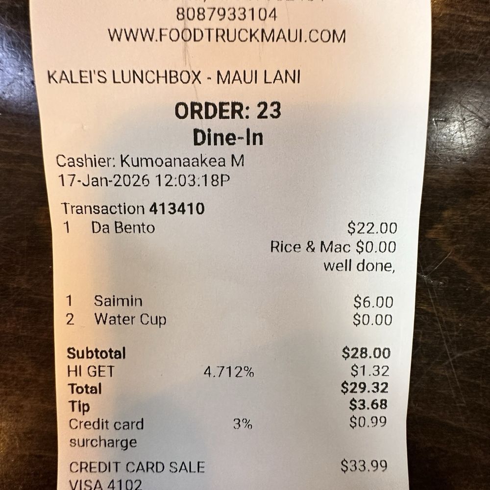 Kaleis Lunchbox - Reasonably priced for the portion sizes - Hawaiian Near Me - Wailuku, Hawaii Kaleis Lunchbox - Reasonably priced for the portion sizes - Hawaiian Near Me - Wailuku, Hawaii