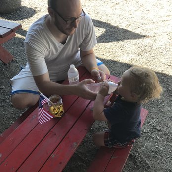 Nelson Produce Farm - There are many adult-sized tables (and the dining area is lovely) but I love that there are kid-sized tables too! - Pick Your Own Farms Near Me - Valley, Nebraska