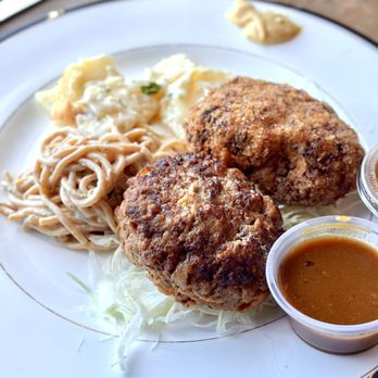 Cafe Hiro - Hamburg Steak & Menchi Combo - Italian Near Me - Cypress, California