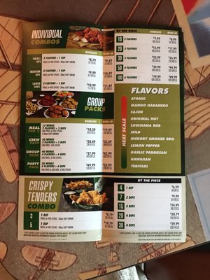 Menu photo 2 Wingstop Madera, CA