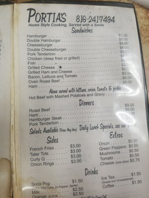 Menu photo 1 Portia's Cafe Kansas City, MO Menu photo 1 Portia's Cafe Kansas City, MO