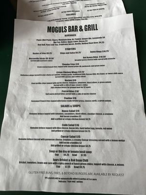 Menu photo 2 Moguls Bar And Grill Kellogg, ID Menu photo 2 Moguls Bar And Grill Kellogg, ID