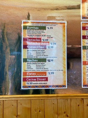 Menu photo 4 Más Tacos Highland, IN
