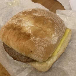 Sausage breakfast sandwich Sausage breakfast sandwich