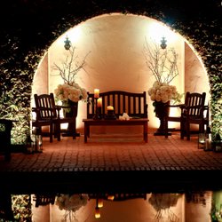 kathy ireland - Las Palmas - Intimate setting by the pool in the evening at Las Palmas