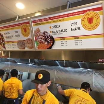 The Halal Guys - A view of the menu - Halal Near Me - Costa Mesa, California The Halal Guys - A view of the menu - Halal Near Me - Costa Mesa, California