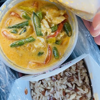 Rose Garden - Pumpkin chicken red curry and brown rice to go - Thai Near Me - Vacaville, California Rose Garden - Pumpkin chicken red curry and brown rice to go - Thai Near Me - Vacaville, California
