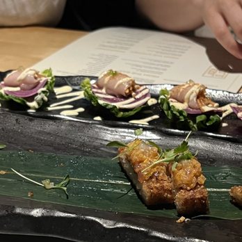 Blind Tiger - Crispy rice and lettuce wraps - Sushi Bars Near Me - Aventura, Florida