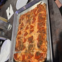CB's Chop House - Pepperoni and onion pizza