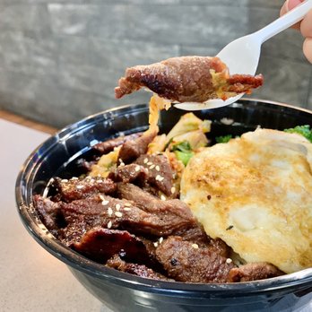 Boba Bar - Steak and Kimchi Bowl with fried egg - Bubble Tea Near Me - San Jose, California Boba Bar - Steak and Kimchi Bowl with fried egg - Bubble Tea Near Me - San Jose, California