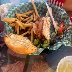 The Tiki Bar - Blue cheese burger