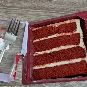 Carlo's Bakery - Red Velvet Cake Slice - Bakeries Near Me - Hoboken, New Jersey