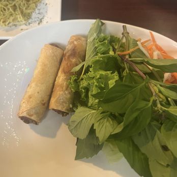 Quan Ba Ky - Egg rolls had good flavor, so was the dip. Total of 4 in the order. $8 sadly mine were undercooked pork was pink. - Noodles Near Me - Houston, Texas Quan Ba Ky - Egg rolls had good flavor, so was the dip. Total of 4 in the order. $8 sadly mine were undercooked pork was pink. - Noodles Near Me - Houston, Texas
