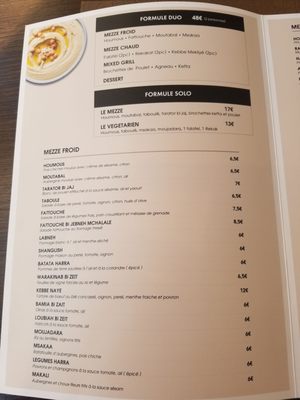 Menu photo 1 Le Mezze Brussels, BRU