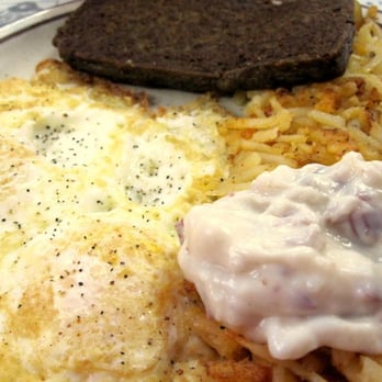General's Kitchen - Eggs, scrapple, hash brown potatoes, creamed chipped beef gravy - American Near Me - Ocean City, Maryland General's Kitchen - Eggs, scrapple, hash brown potatoes, creamed chipped beef gravy - American Near Me - Ocean City, Maryland
