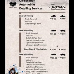 Double A Detail - Price List