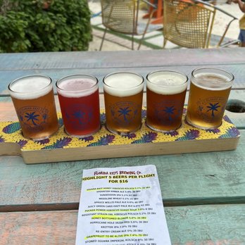 Florida Keys Brewing - Flight - Breweries Near Me - Islamorada, Florida