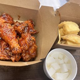2. Sweet and Spicy Chicken and French fries 2. Sweet and Spicy Chicken and French fries