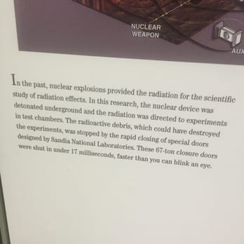 Atomic Museum - 67-ton door closed in 17 milliseconds. I don't get it either. - Museums Near Me - Las Vegas, Nevada Atomic Museum - 67-ton door closed in 17 milliseconds. I don't get it either. - Museums Near Me - Las Vegas, Nevada