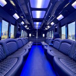 LA Party Bus - Interior of our 30 passenger Legend XL