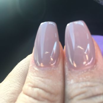 Sally's Nail Spa - Difficult to see in the photo but in person, you can see the nails are different lengths - Nail Salons Near Me - Temecula, California Sally's Nail Spa - Difficult to see in the photo but in person, you can see the nails are different lengths - Nail Salons Near Me - Temecula, California