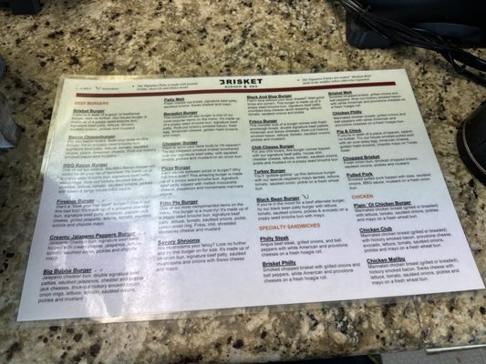 Menu photo 1 Brisket Burger Denton, TX