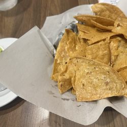 Savory Mexican Restaurant - Tallow fried chips w/a side of guacamole