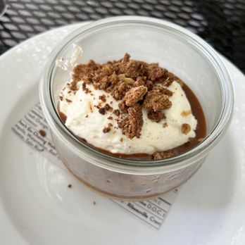 Monti's - Butterscotch Pudding, Salted Caramel & Oat Crumble - Mediterranean Near Me - Santa Rosa, California Monti's - Butterscotch Pudding, Salted Caramel & Oat Crumble - Mediterranean Near Me - Santa Rosa, California