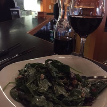 Sofra Restaurant - Loving the Spinach Salad a starter for tonight it's another packed house at 8:15pm! - Turkish Near Me - Edmonton, Alberta