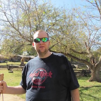Old Fort Harrod State Park - My hubby at the gate to the fort. - Parks Near Me - Harrodsburg, Kentucky
