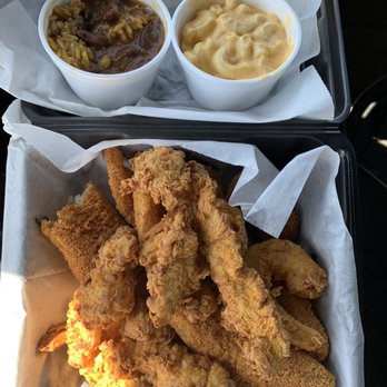 Sam's Southern Eatery - 3 Fish 3 Chicken with 2 sides ( Red Beans n' Rice with Mac & Cheese ) - Southern Near Me - Minden, Louisiana