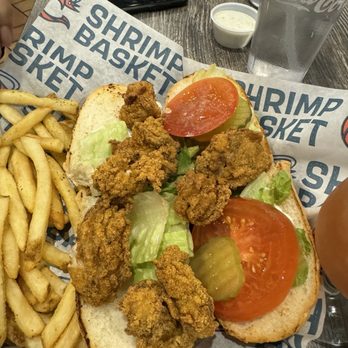 Shrimp Basket - Oyster Po'Boy - Seafood Near Me - Gulfport, Mississippi